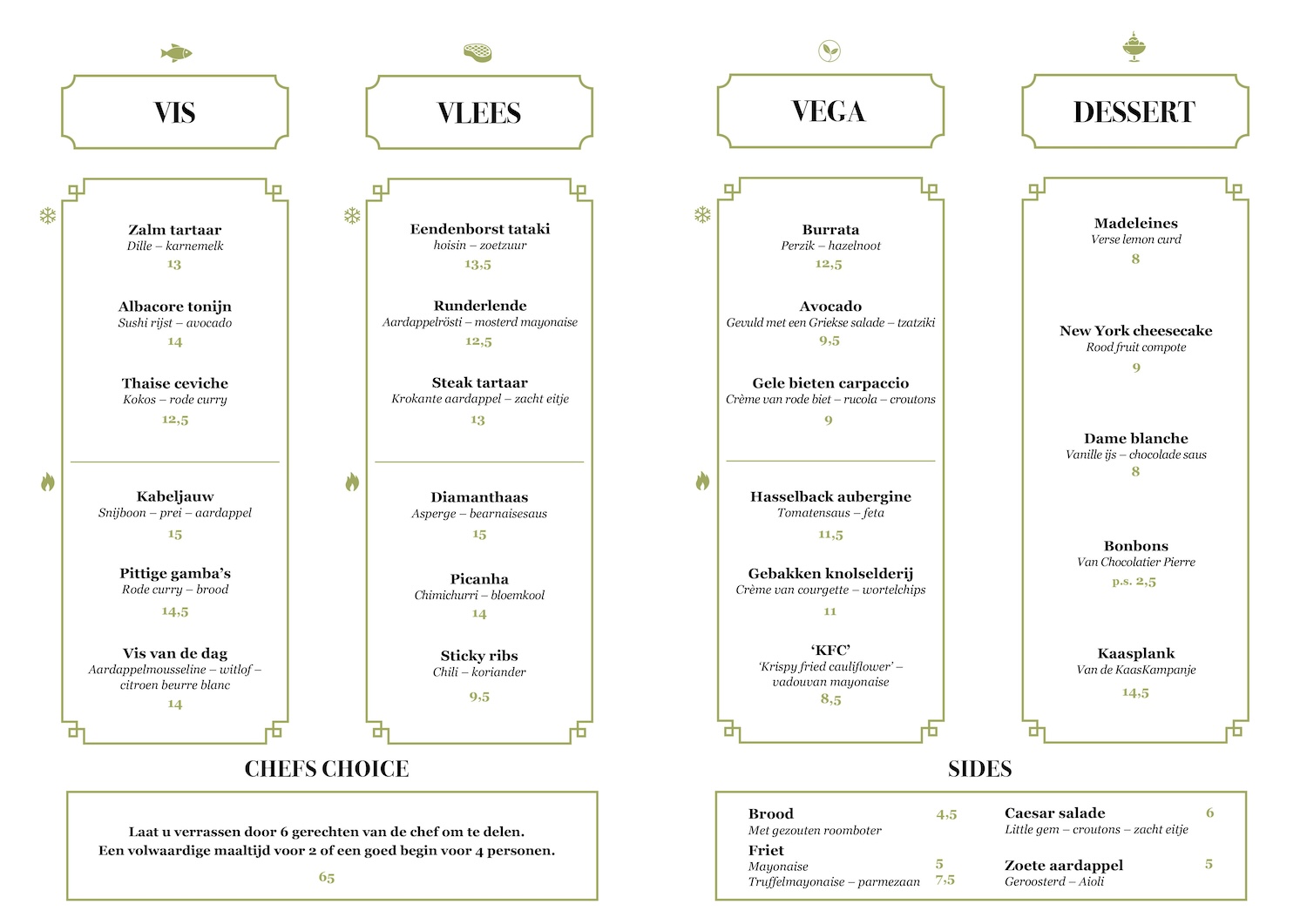 Menu – Brasserie Boudewijn